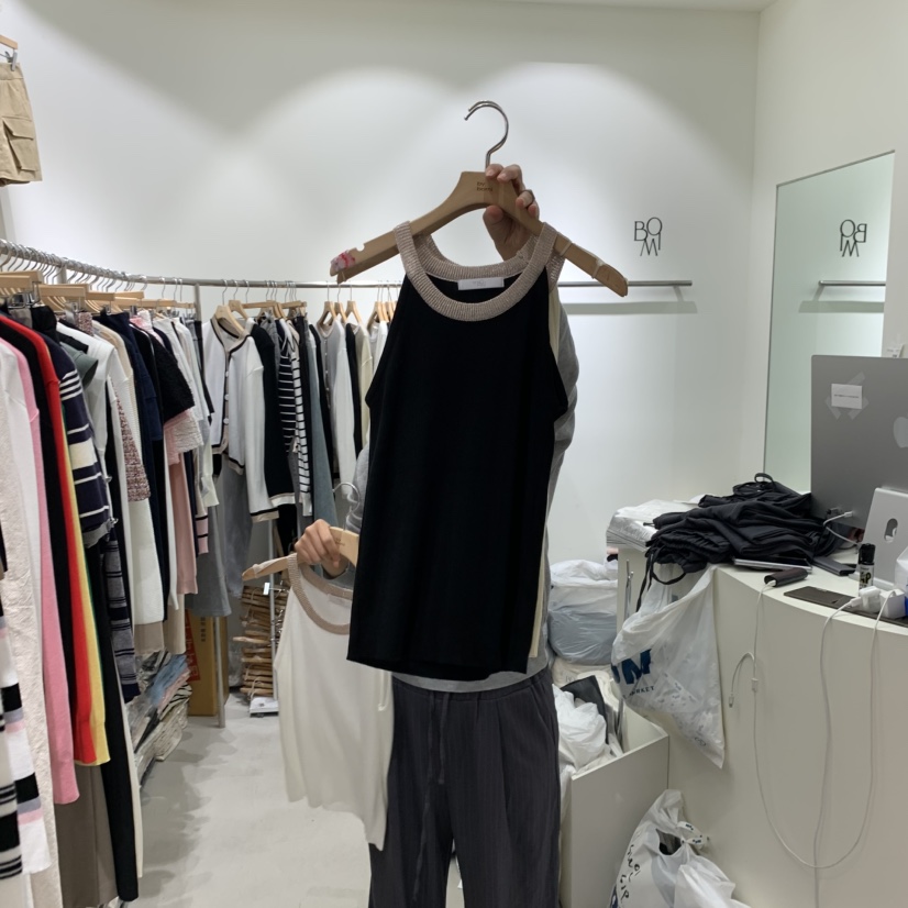 BY BOMI韓國直郵㊣女裝新款休閑時尚推薦人氣真品吊帶背心BY BOMI吊帶/背心圖色2