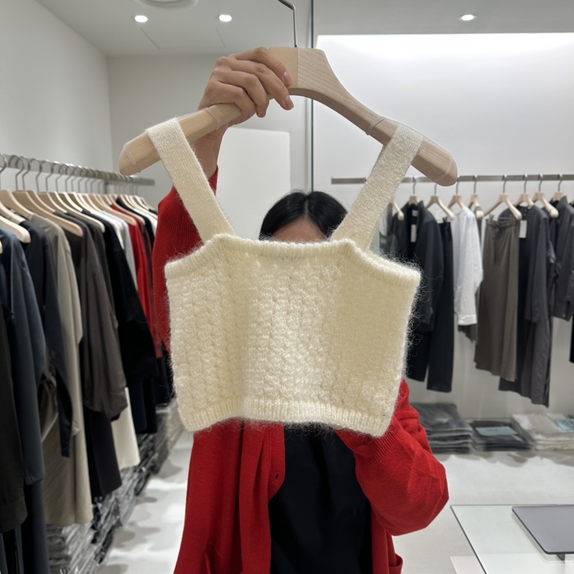 HAUTTE-P韓國直郵㊣女士新品推薦25秋冬熱賣吊帶背心鉤針編織HAUTTE吊帶/背心
