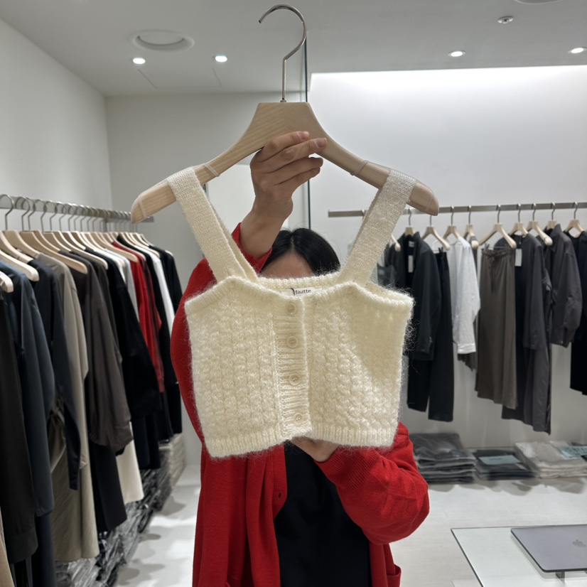 HAUTTE-P韓國直郵㊣女士新品推薦25秋冬熱賣吊帶背心鉤針編織HAUTTE吊帶/背心