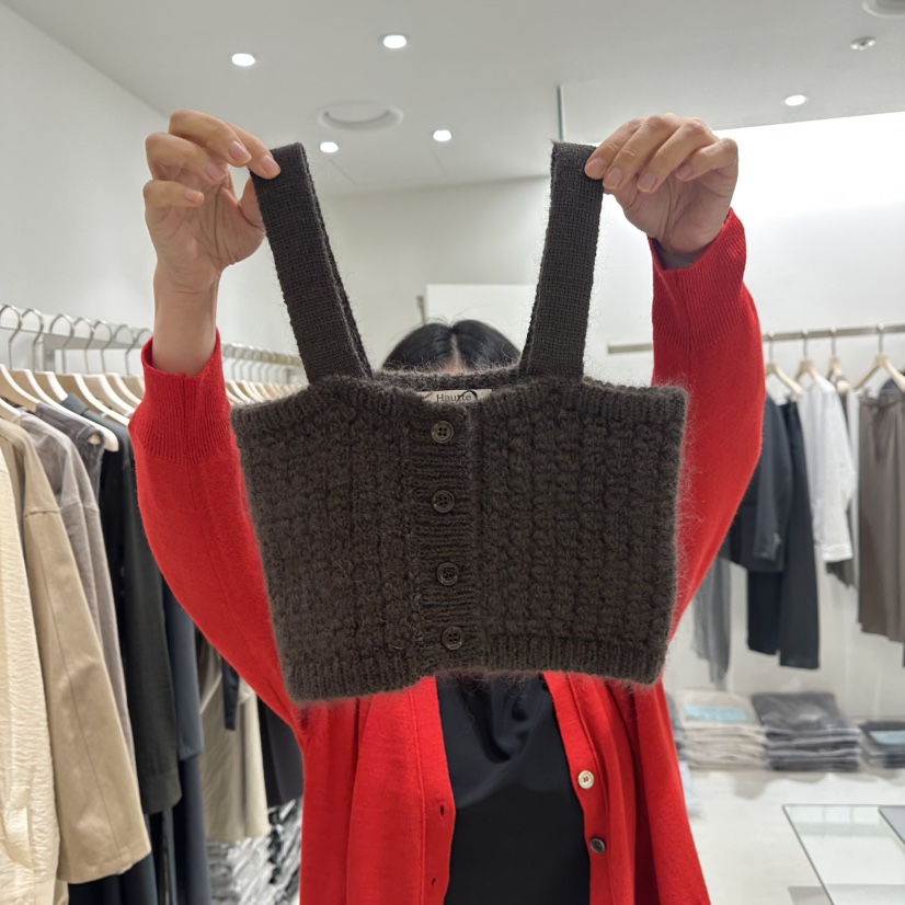 HAUTTE-P韓國直郵㊣女士新品推薦25秋冬熱賣吊帶背心鉤針編織HAUTTE吊帶/背心圖色2