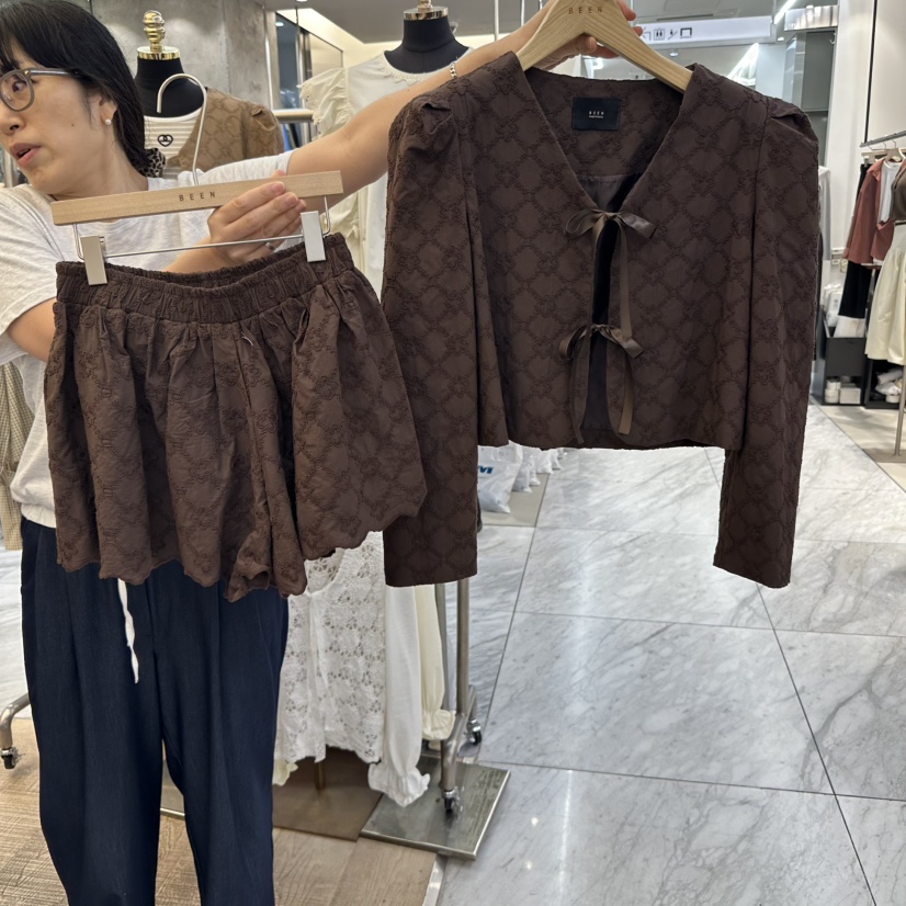 BEEN-A東大門㊣代購女士新款25秋冬推薦真品職業短褲含腰繩BEEN-A短褲