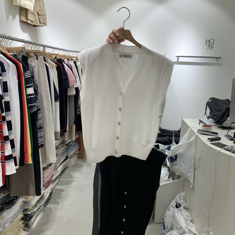 BY BOMI東大門㊣代購女裝新款25秋冬熱賣職業人氣休閑馬甲BY BOMI馬甲