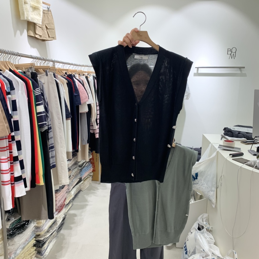 BY BOMI東大門㊣代購女裝新款25秋冬熱賣職業人氣休閑馬甲BY BOMI馬甲圖色2