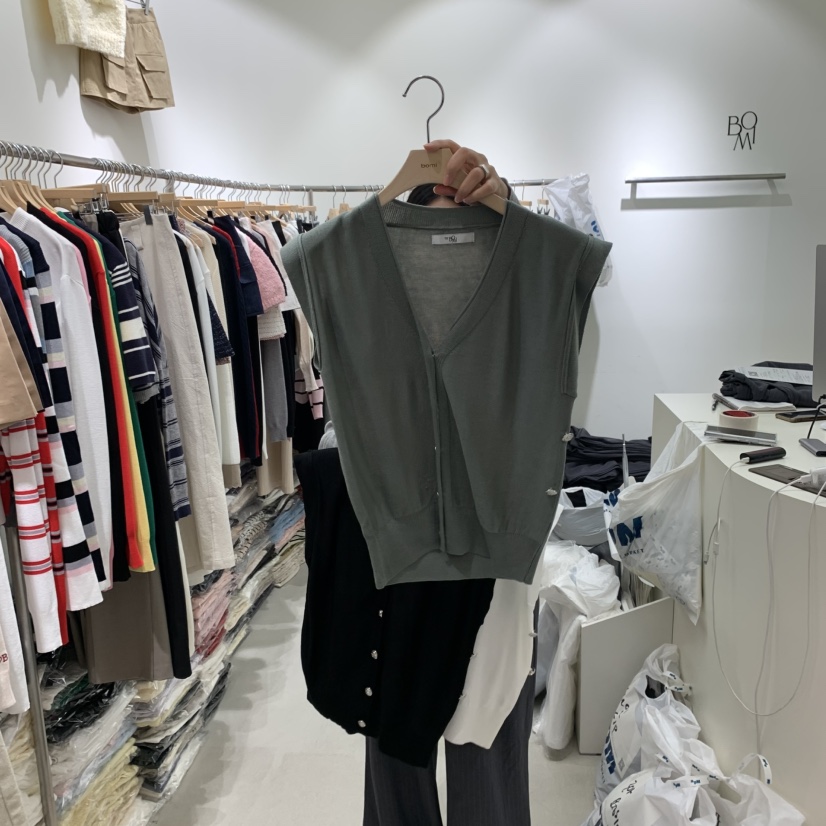 BY BOMI東大門㊣代購女裝新款25秋冬熱賣職業人氣休閑馬甲BY BOMI馬甲圖色3
