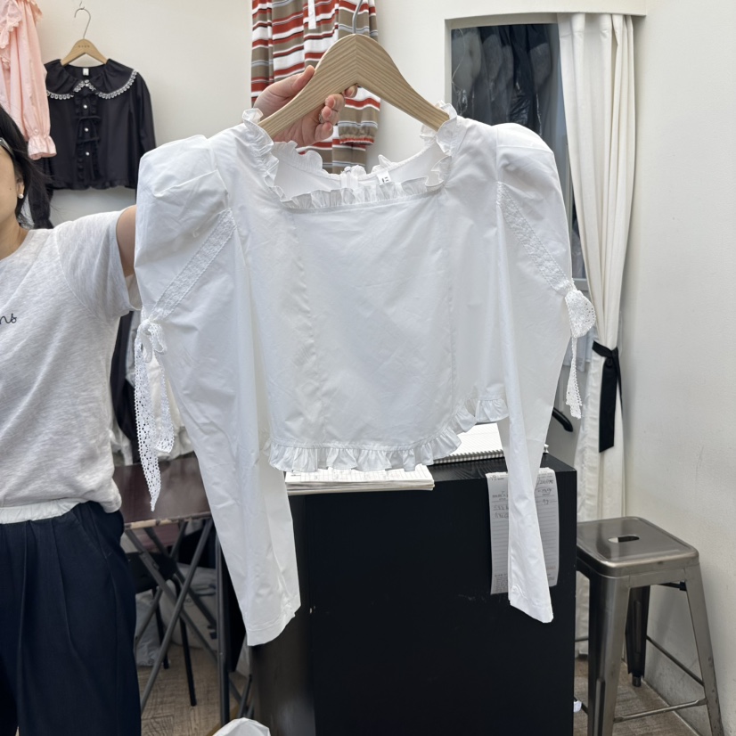 BEEN-A東大門㊣實拍女士新品時尚休閑推薦25秋冬襯衫蕾絲衫BEEN-A襯衫/蕾絲衫圖色3