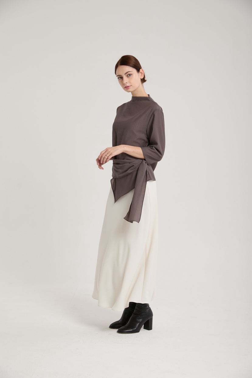 MUSHROOM EFFECT韓國代購㊣女裝新品真品25秋冬襯衫蕾絲衫MUSHROOM EFFECT襯衫/蕾絲衫