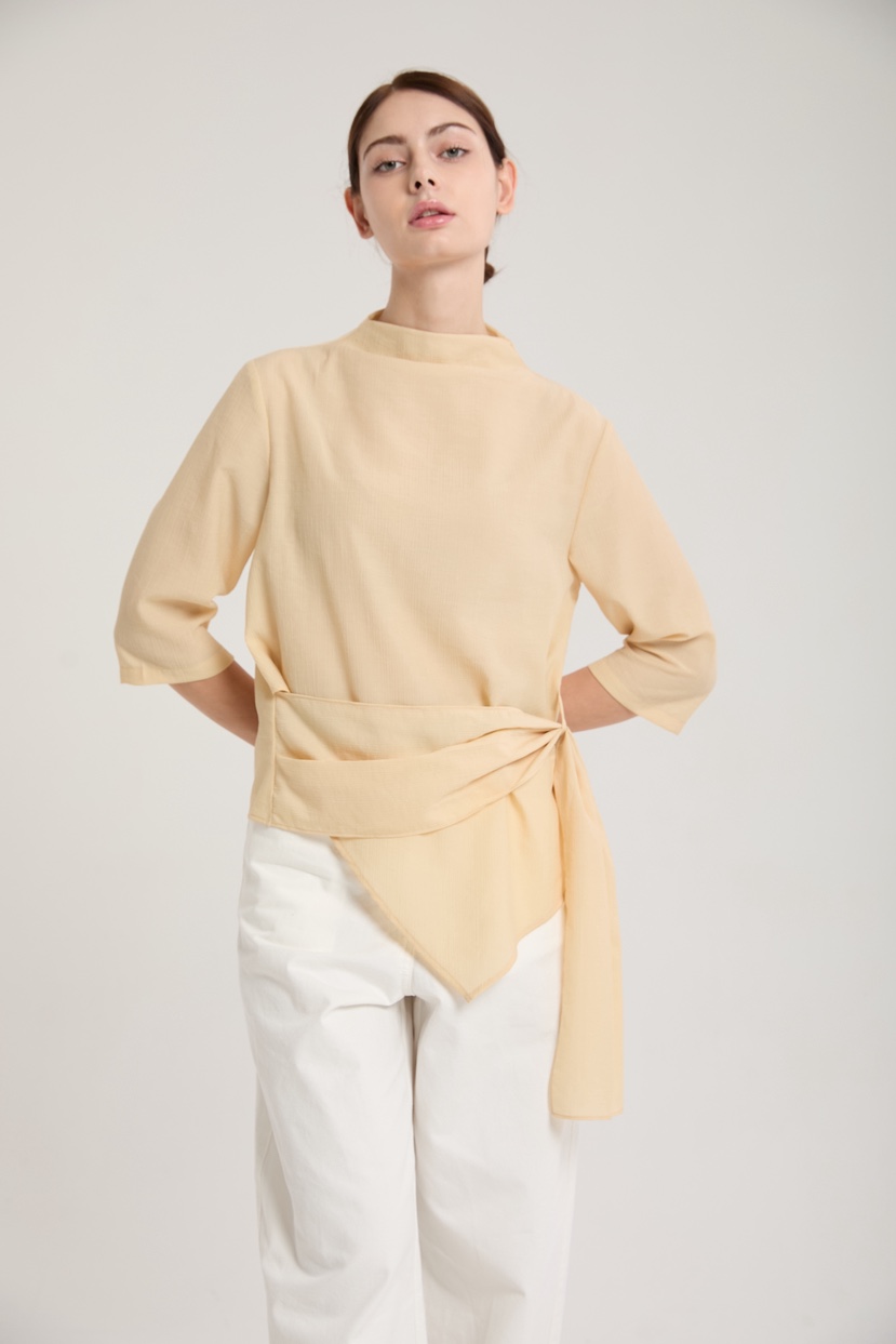 MUSHROOM EFFECT韓國代購㊣女裝新品真品25秋冬襯衫蕾絲衫MUSHROOM EFFECT襯衫/蕾絲衫