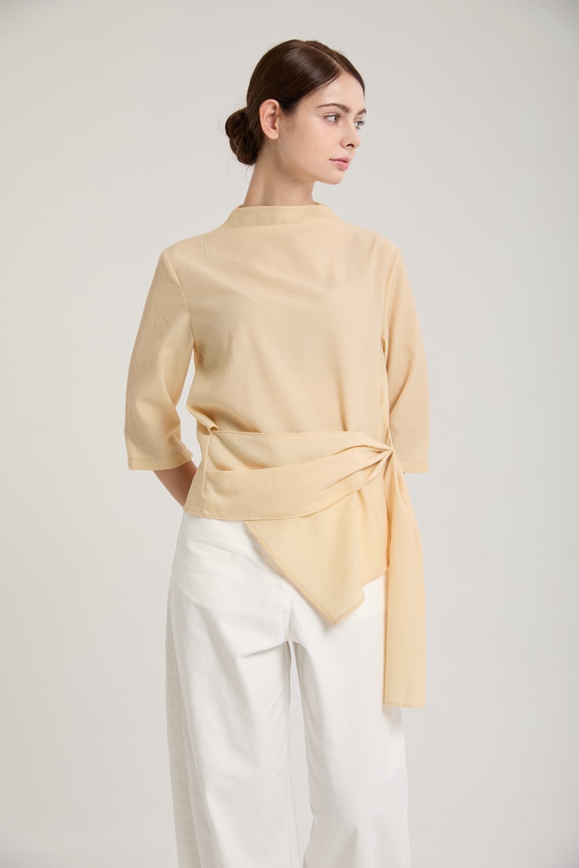 MUSHROOM EFFECT韓國代購㊣女裝新品真品25秋冬襯衫蕾絲衫MUSHROOM EFFECT襯衫/蕾絲衫