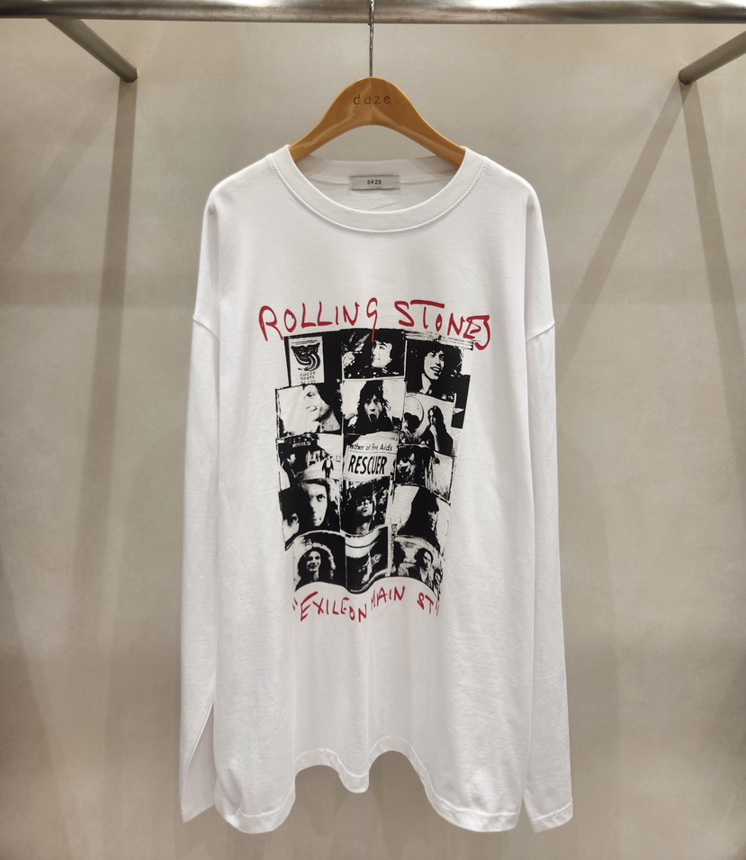 DAZE韓國直郵㊣女士新品真品25秋冬時尚職業人氣休閑長袖T恤Daze長袖T恤圖色1