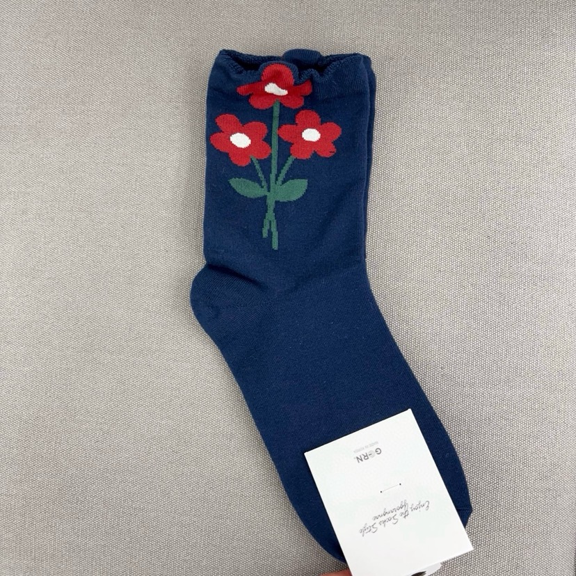 CACTUS-Q韓國代購㊣女士新品25秋冬時尚熱賣真品人氣推薦襪子CACTUS十雙起/可混搭襪子圖色3