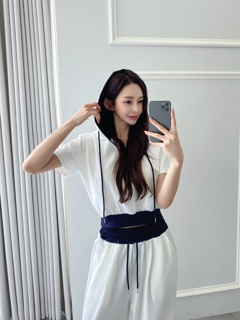 CLOTH東大門㊣實拍女裝新款職業休閑25秋冬熱賣套裝連帽衫套裝CLOTH套裝
