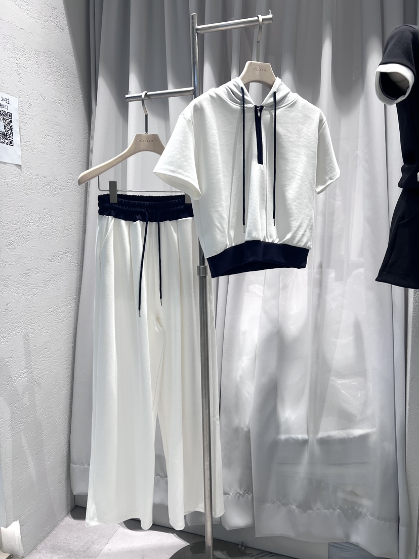 CLOTH東大門㊣實拍女裝新款職業休閑25秋冬熱賣套裝連帽衫套裝CLOTH套裝圖色1