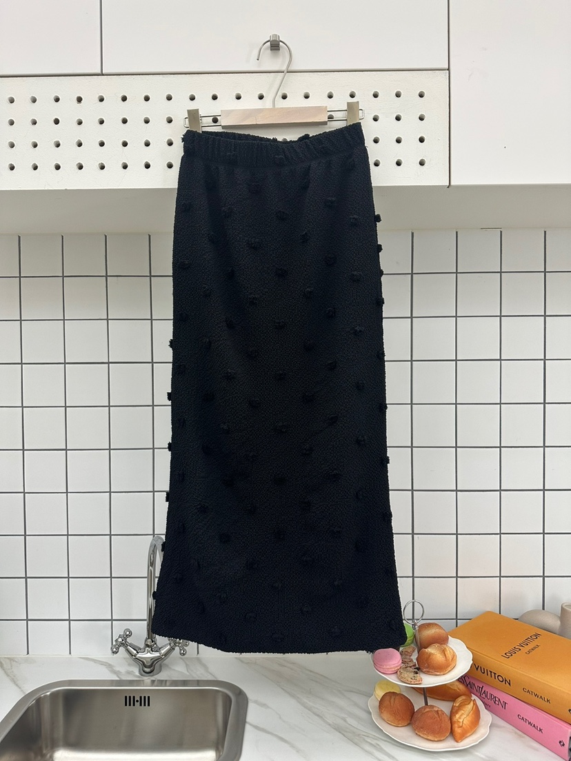 ONL東大門㊣實拍女裝新品休閑推薦職業25秋冬人氣時尚長裙絨ONL長裙圖色3