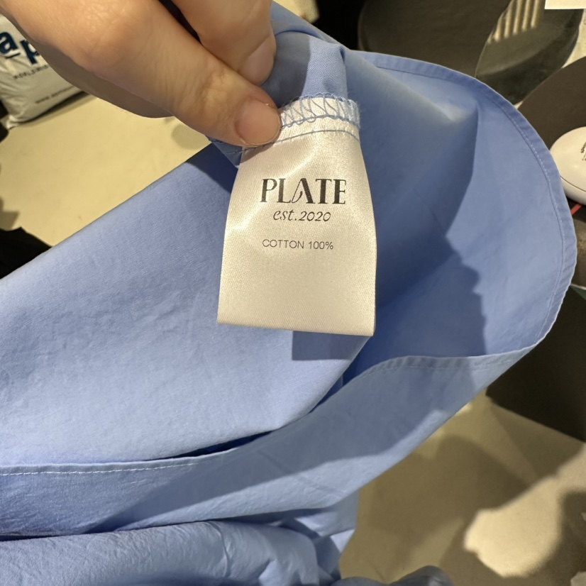 PLATE東大門㊣實拍女裝新款推薦人氣25秋冬真品襯衫蕾絲衫開衫PLATE襯衫/蕾絲衫