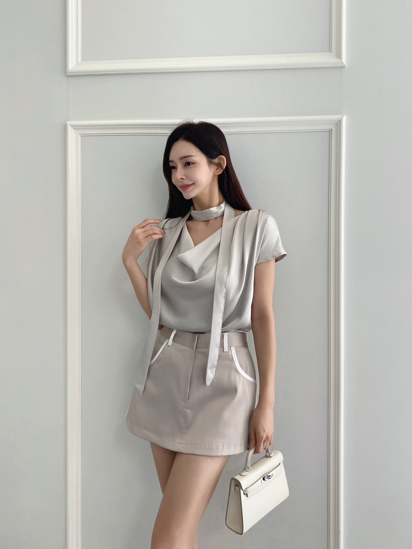 CLOTH韓國代購㊣女士新款職業真品推薦熱賣襯衫蕾絲衫含脖帶CLOTH襯衫/蕾絲衫