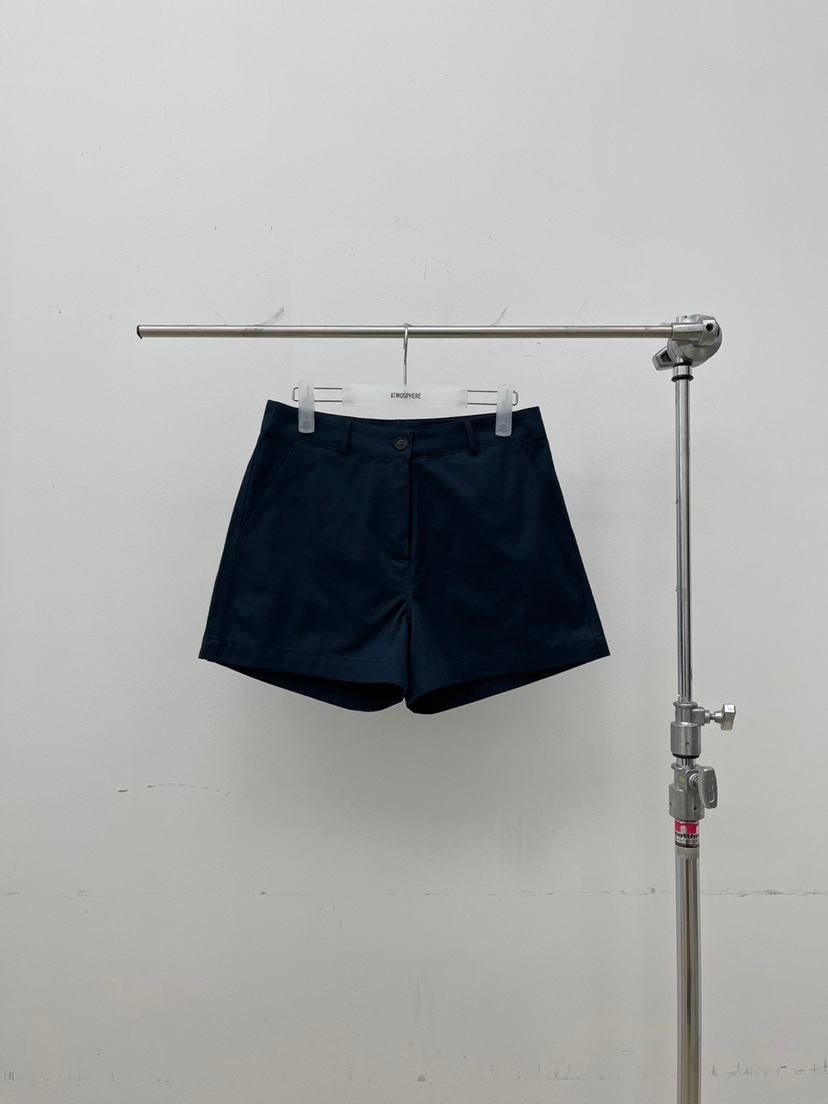 ATMOSPHERE韓國代購㊣女裝新品人氣25秋冬職業時尚短褲紐扣ATMOSPHERE/BLING短褲圖色2