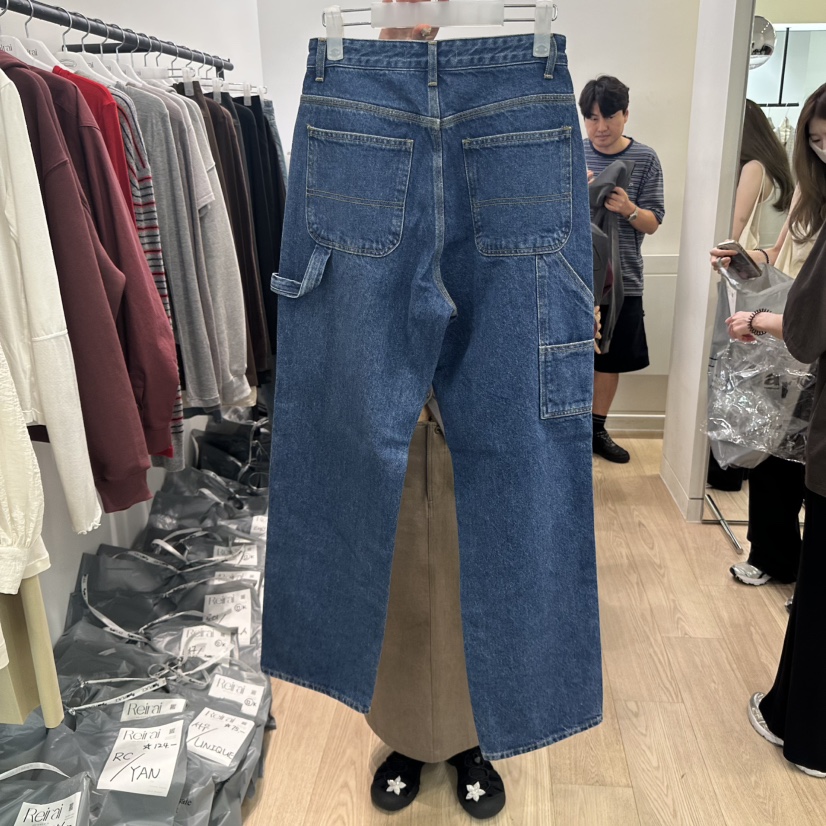 REIRAI韓國代購㊣女裝新品推薦休閑25秋冬職業時尚熱賣牛仔褲Reirai牛仔褲