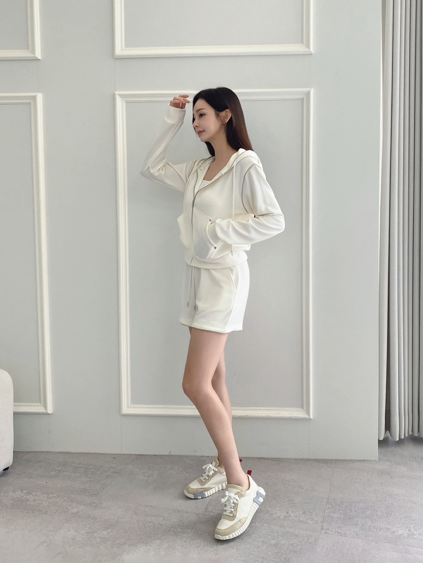 CLOTH東大門㊣實拍女裝新品熱賣人氣時尚套裝連帽拉鏈衫套裝CLOTH套裝