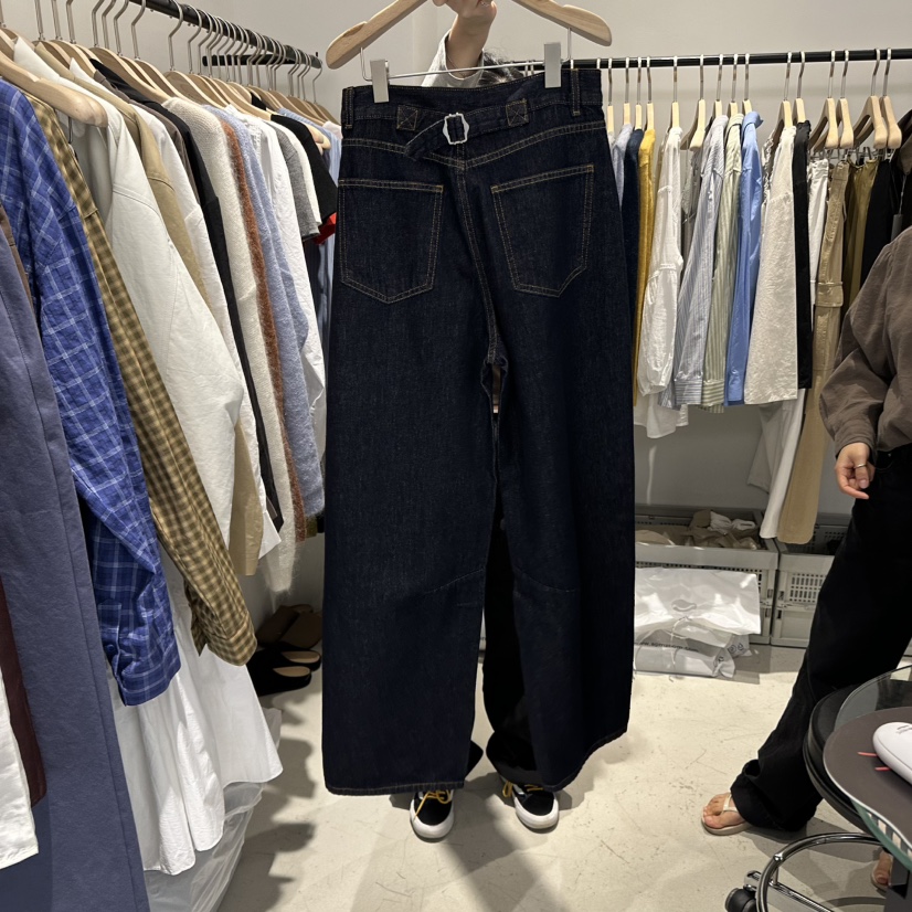 PLATE韓國代購㊣女裝新品熱賣推薦職業25秋冬真品人氣牛仔褲PLATE牛仔褲