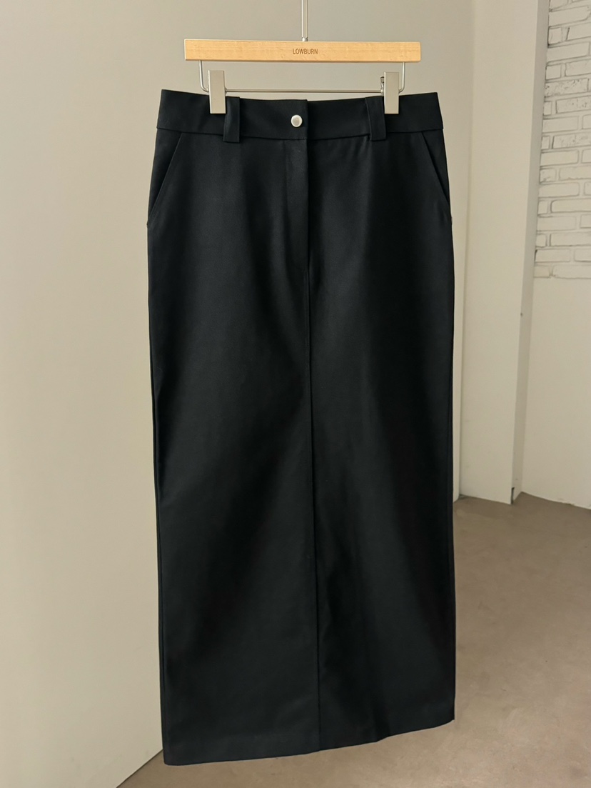 LOWBURN東大門㊣代購女裝新品時尚人氣熱賣真品職業長裙棉質LOWBURN長裙圖色2