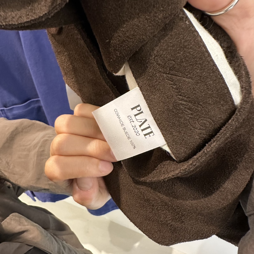 PLATE韓國直郵㊣女士新品人氣職業時尚熱賣單肩斜跨包絨面革PLATE單肩/斜跨包