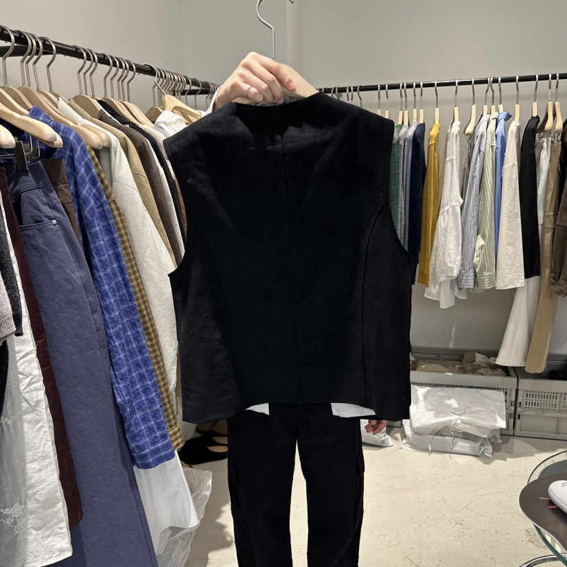 PLATE韓國代購㊣女士新品真品25秋冬時尚休閑人氣熱賣職業馬甲PLATE馬甲