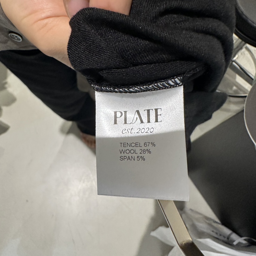 PLATE韓國代購㊣女裝新款真品時尚職業人氣休閑25秋冬長袖T恤PLATE長袖T恤