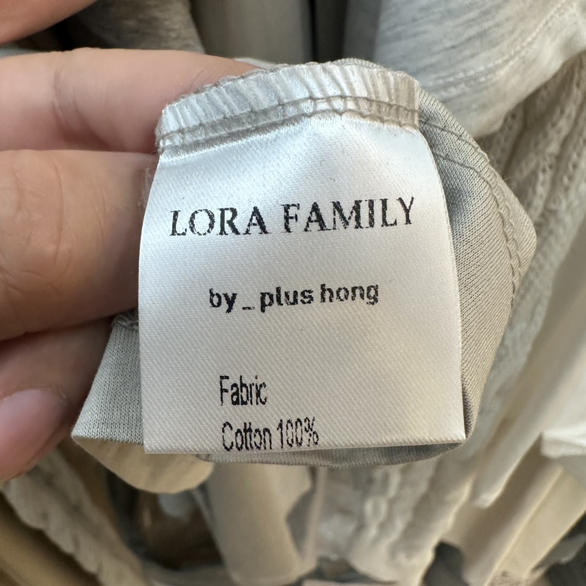 PLUS HONG-P韓國代購㊣女士新品時尚休閑真品長袖T恤棉布LORA FAMILY/PLUS HONG長袖T恤
