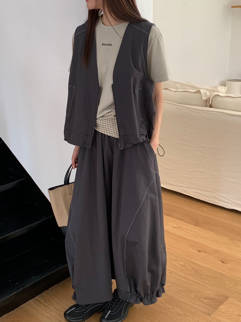 RIVER RAIN韓國代購㊣女士新品熱賣時尚休閑馬甲里外穿雙面RIVER RAIN馬甲