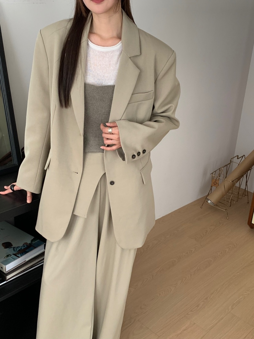 RIVER RAIN韓國直郵㊣女士新品25秋冬人氣職業休閑時尚夾克RIVER RAIN夾克