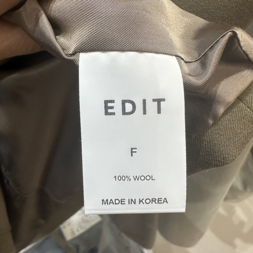 EDIT韓國代購㊣女士新品休閑職業25秋冬時尚推薦長裙含腰繩EDIT長裙