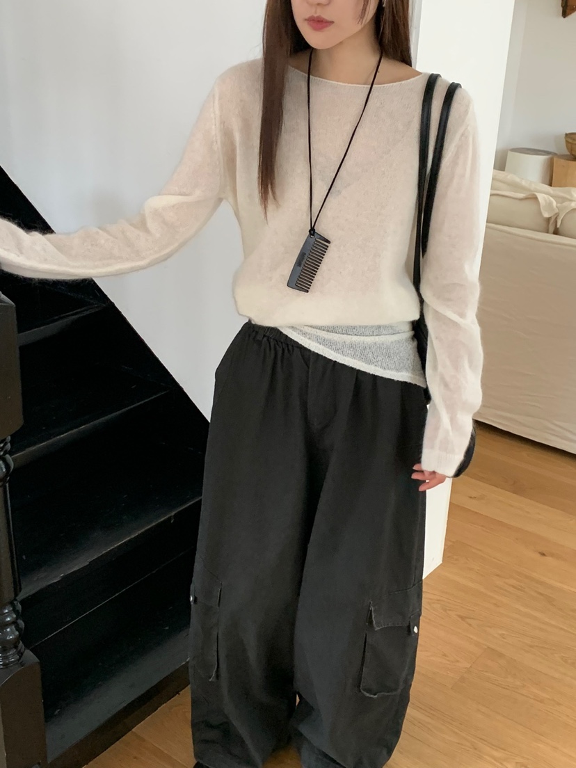 RIVER RAIN東大門㊣代購女士新款時尚25秋冬推薦人氣針織衫RIVER RAIN針織衫