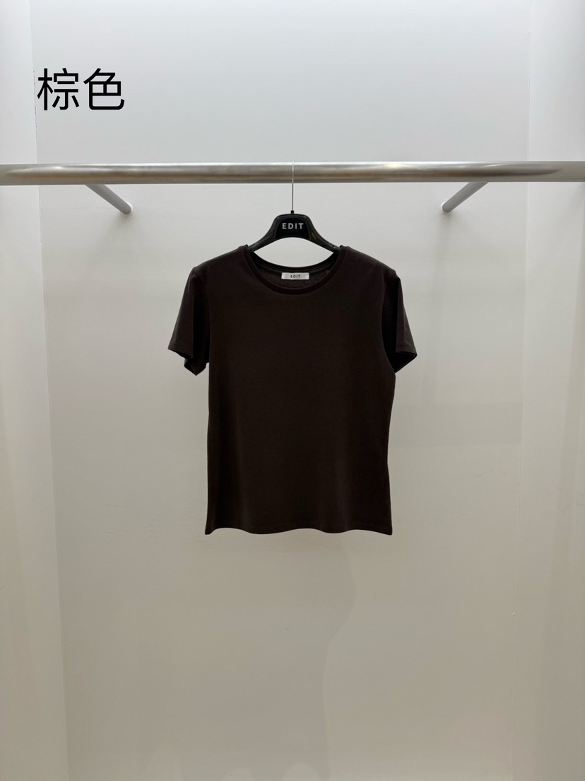 EDIT韓國代購㊣女士新款25秋冬推薦真品熱賣休閑職業時尚T恤EDITT恤圖色3