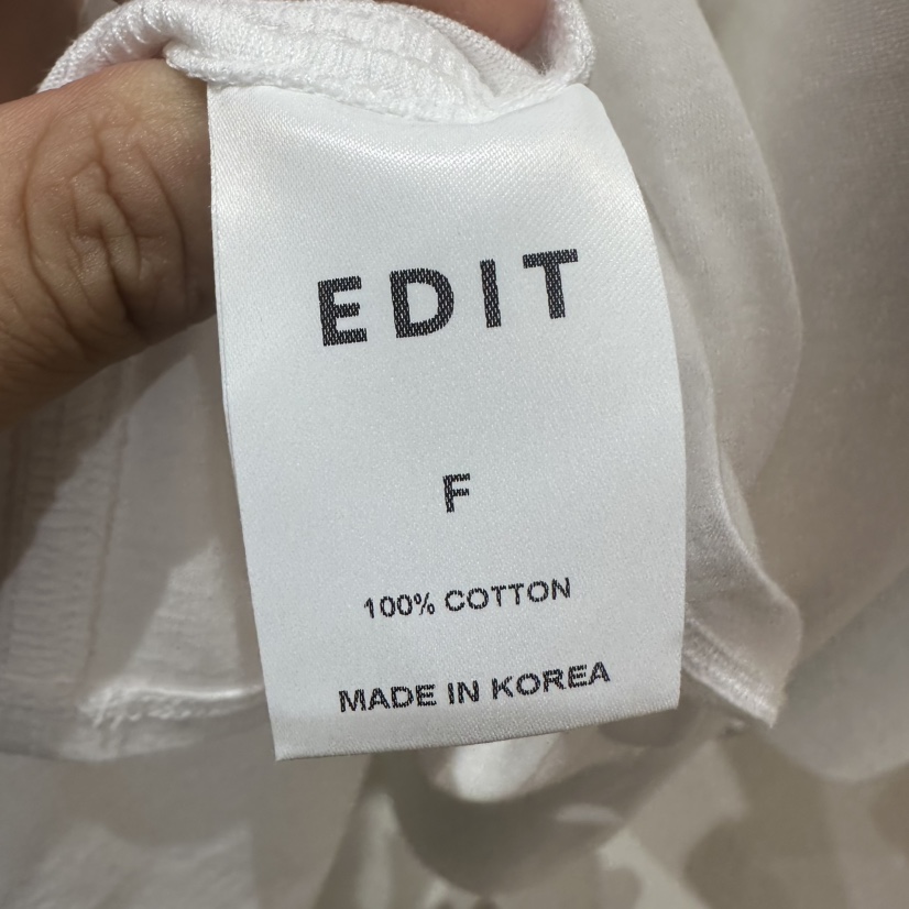 EDIT東大門㊣直郵女裝新品熱賣時尚25秋冬休閑推薦職業長袖T恤EDIT長袖T恤