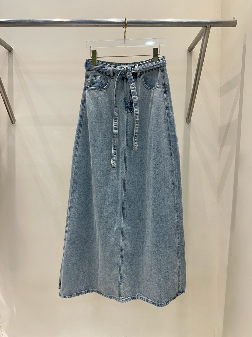 81 MARKET-L韓國直郵㊣女裝新款休閑熱賣25秋冬長裙含腰繩81 MARKET-L長裙