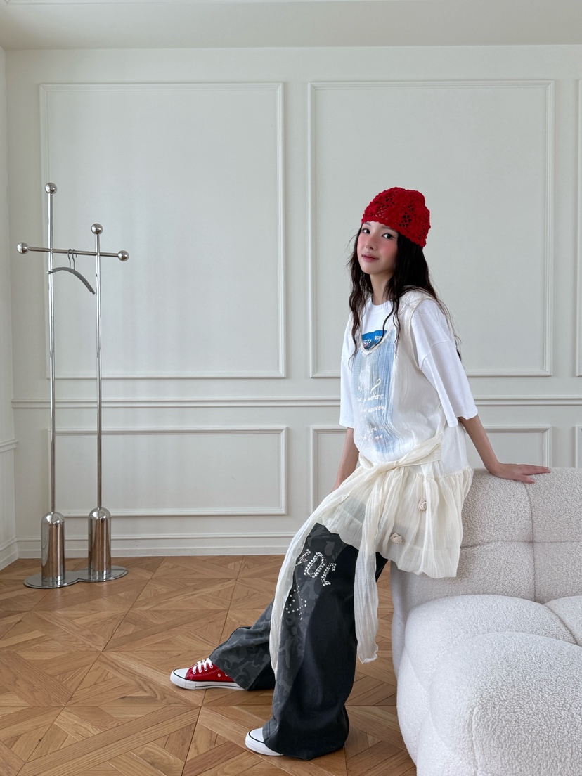 MAISONDEGLORY東大門㊣實拍女裝新款時尚25秋冬真品休閑褲迷彩MAISON DE GLORY休閑褲