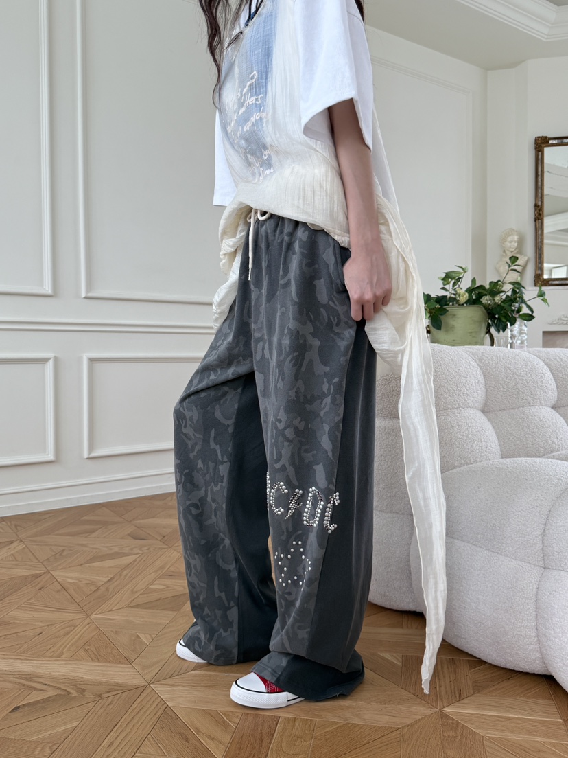 MAISONDEGLORY東大門㊣實拍女裝新款時尚25秋冬真品休閑褲迷彩MAISON DE GLORY休閑褲