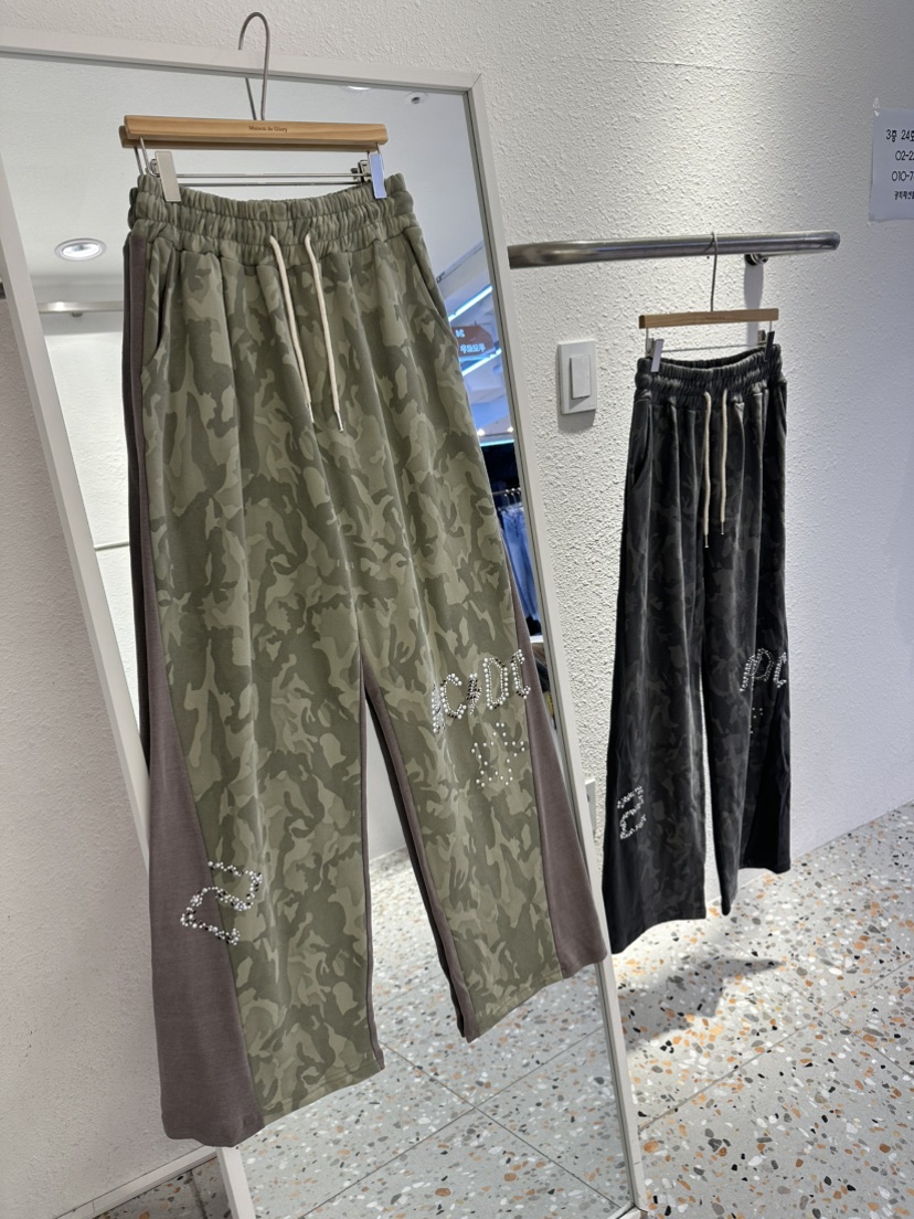 MAISONDEGLORY東大門㊣實拍女裝新款時尚25秋冬真品休閑褲迷彩MAISON DE GLORY休閑褲