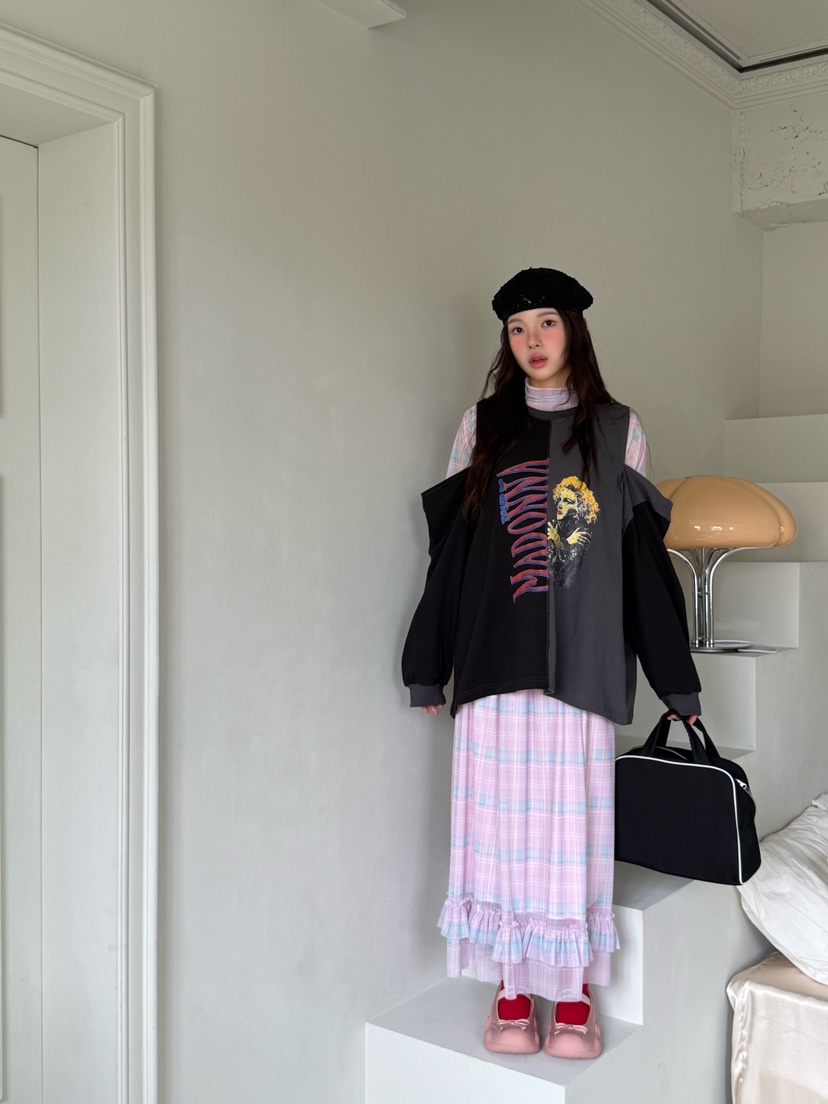 MAISONDEGLORY東大門㊣直郵女裝新品休閑推薦人氣25秋冬長袖T恤MAISON DE GLORY長袖T恤