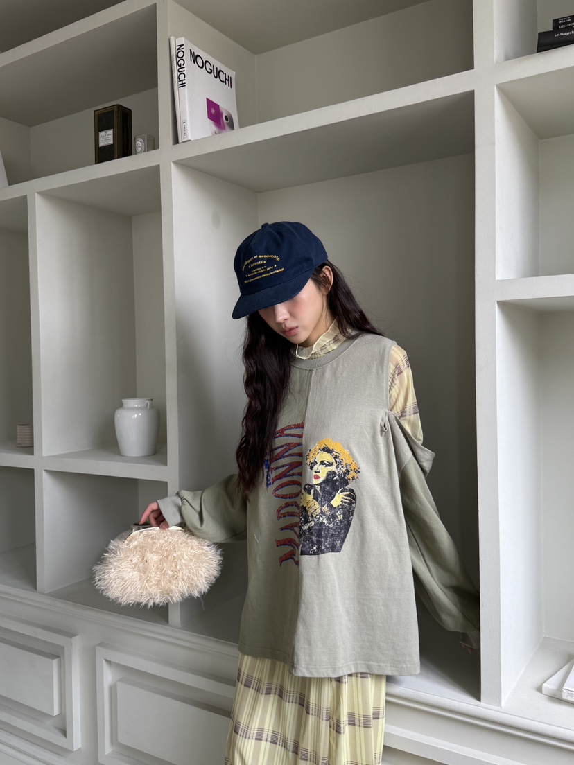 MAISONDEGLORY東大門㊣直郵女裝新品休閑推薦人氣25秋冬長袖T恤MAISON DE GLORY長袖T恤