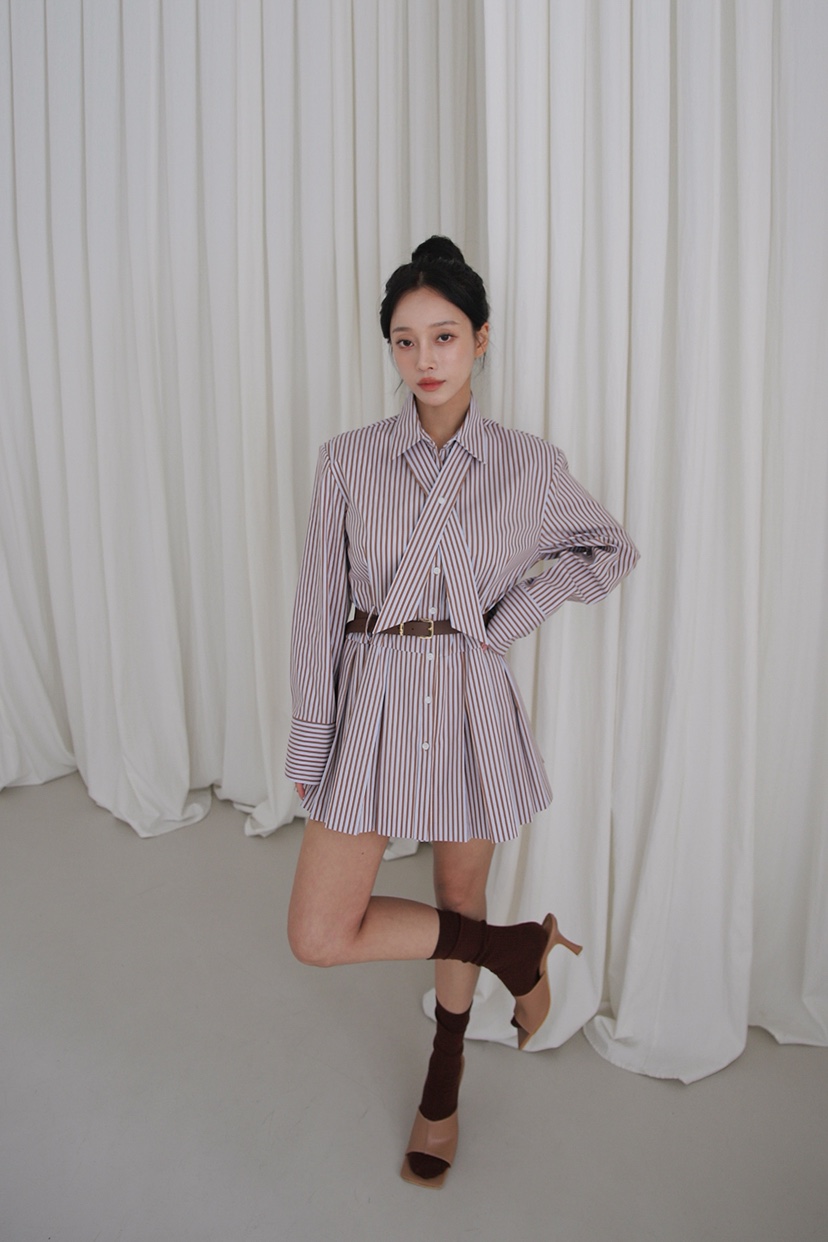 SLIT東大門㊣實拍女士新品真品推薦職業熱賣時尚休閑連衣裙SLIT連衣裙