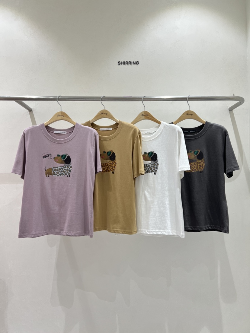 SHIRRING韓國直郵㊣女裝新款時尚職業人氣熱賣真品25秋冬T恤SHIRRINGT恤