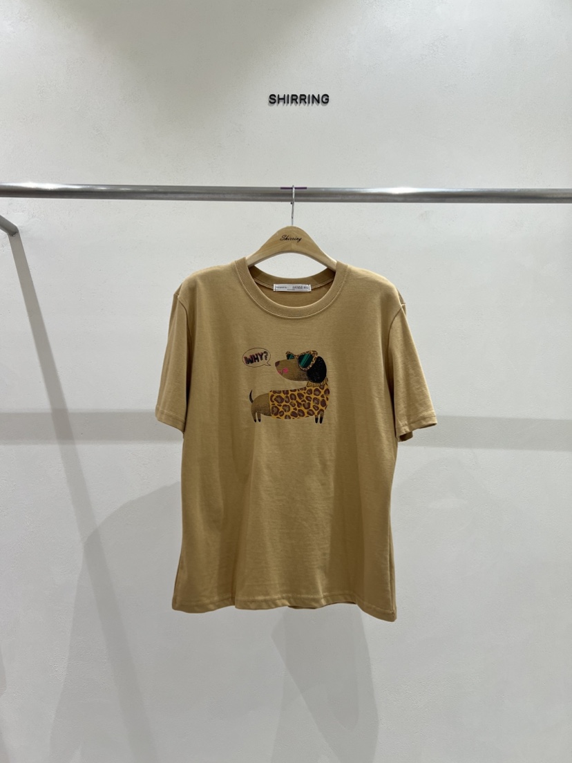 SHIRRING韓國直郵㊣女裝新款時尚職業人氣熱賣真品25秋冬T恤SHIRRINGT恤圖色2