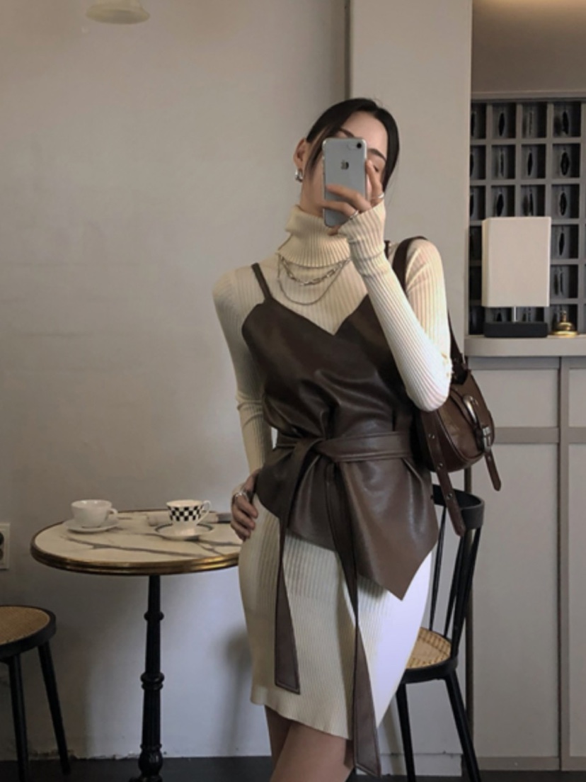 EIGHTGLOW東大門㊣實拍女士新品真品吊帶背心不含內搭含腰帶EIGHTGLOW吊帶/背心