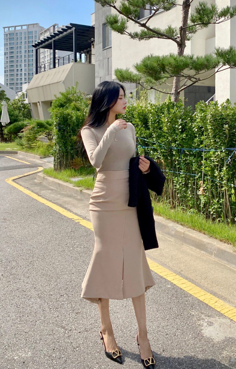 EIGHTGLOW韓國代購㊣女士新品推薦職業25秋冬時尚半身裙中短裙EIGHTGLOW半身裙/中短裙