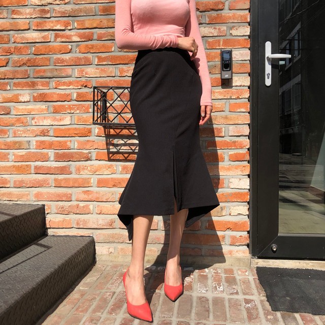 EIGHTGLOW韓國代購㊣女士新品推薦職業25秋冬時尚半身裙中短裙EIGHTGLOW半身裙/中短裙