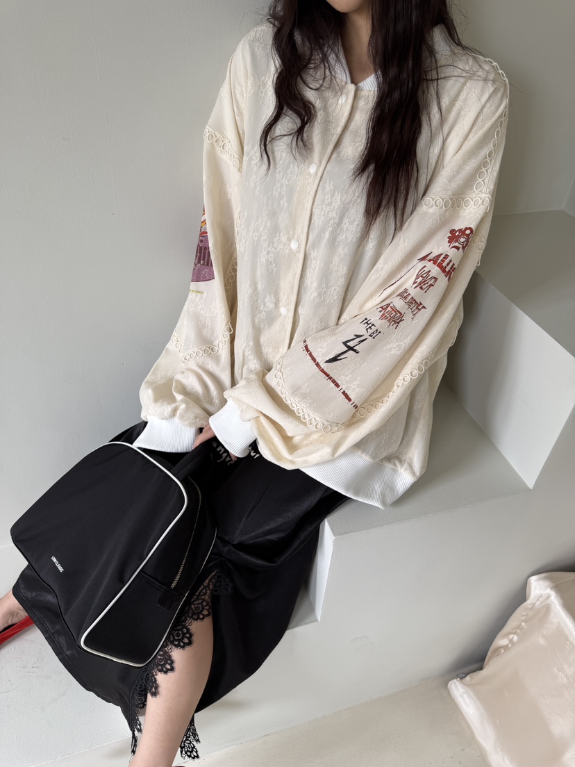 MAISONDEGLORY韓國直郵㊣女士新品25秋冬休閑推薦真品夾克蕾絲MAISON DE GLORY夾克