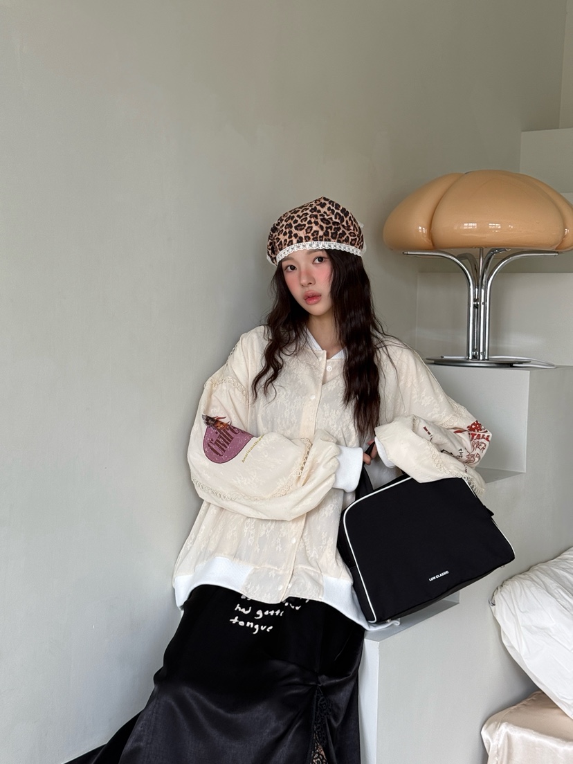 MAISONDEGLORY韓國直郵㊣女士新品25秋冬休閑推薦真品夾克蕾絲MAISON DE GLORY夾克