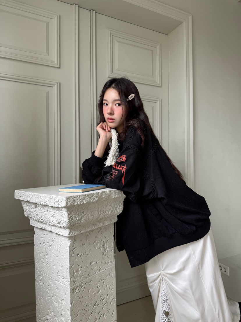 MAISONDEGLORY韓國直郵㊣女士新品25秋冬休閑推薦真品夾克蕾絲MAISON DE GLORY夾克