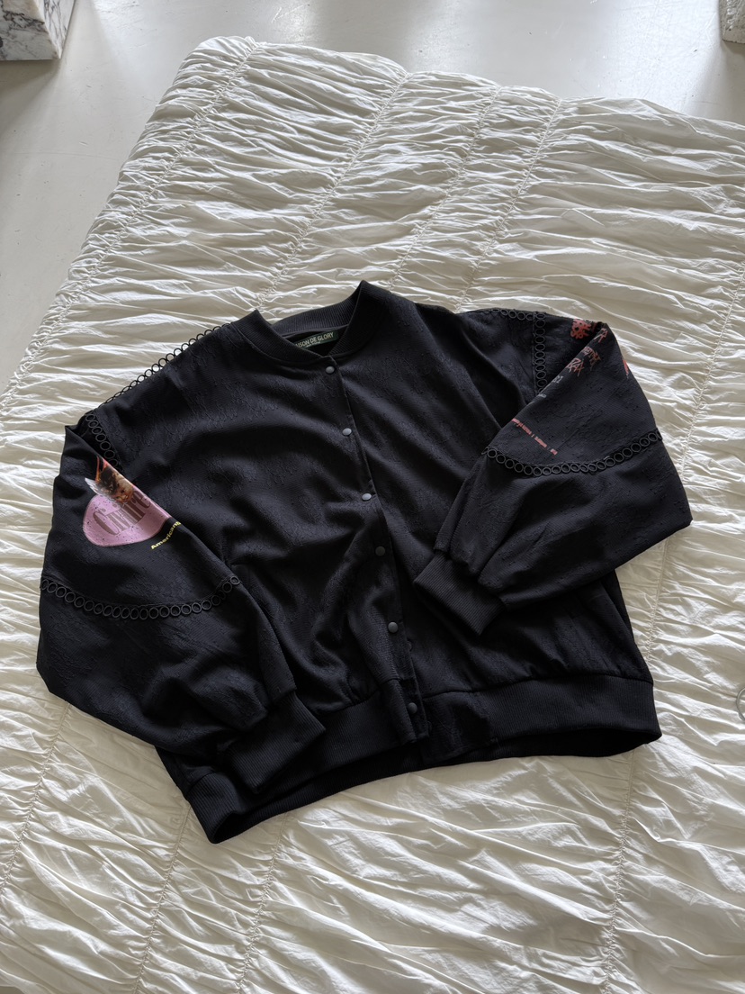 MAISONDEGLORY韓國直郵㊣女士新品25秋冬休閑推薦真品夾克蕾絲MAISON DE GLORY夾克